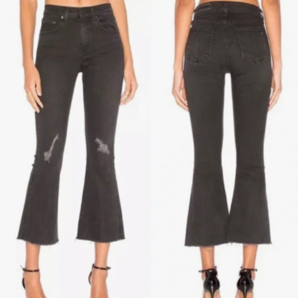 rag & bone 10” Crop Flare Jean